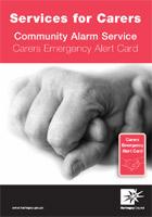 Carers Emergency Leaflet front cover image.