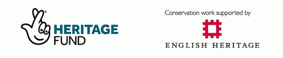 Heritage Fund and Conservation work supported by English Heritage logos