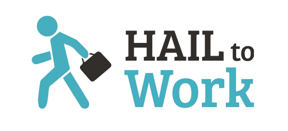 Hail to Work logo