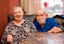 Two people at a table