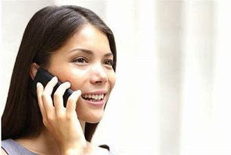 A woman using a mobile phone