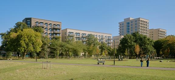 Wingspan Walk - a set of modern apartment blocks