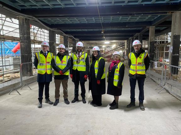 Civic Centre topping out - inside new annexe