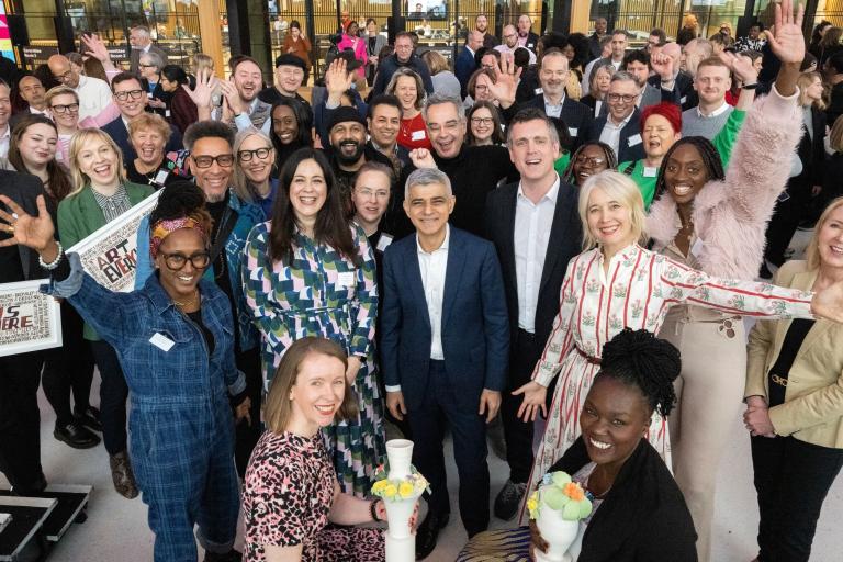 Sadiq Khan, Leader, Haringey senior staff at London Borough of Culture 2027announcement