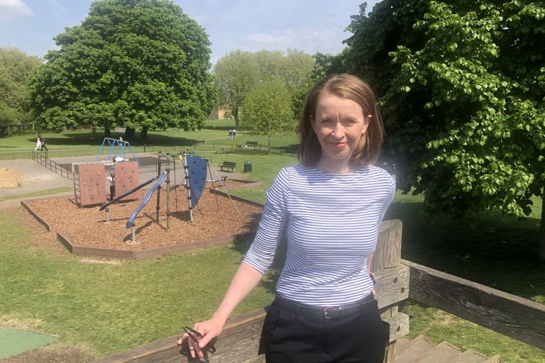 Cllr Emily Arkell in Bruce Castle Park Pic 2