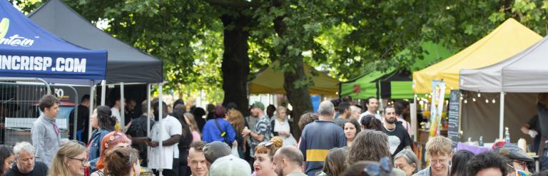 Busy Tottenham Green market