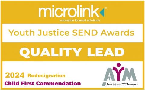 Youth Justice SEND Awards Quality Lead certificate from Microlink