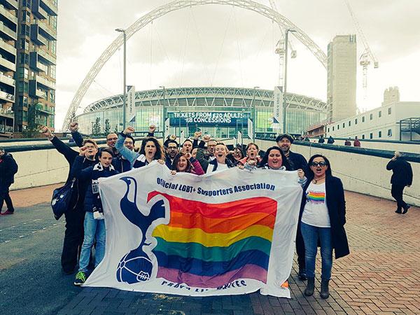 Spurs fans fly the flag for equality | Haringey Council